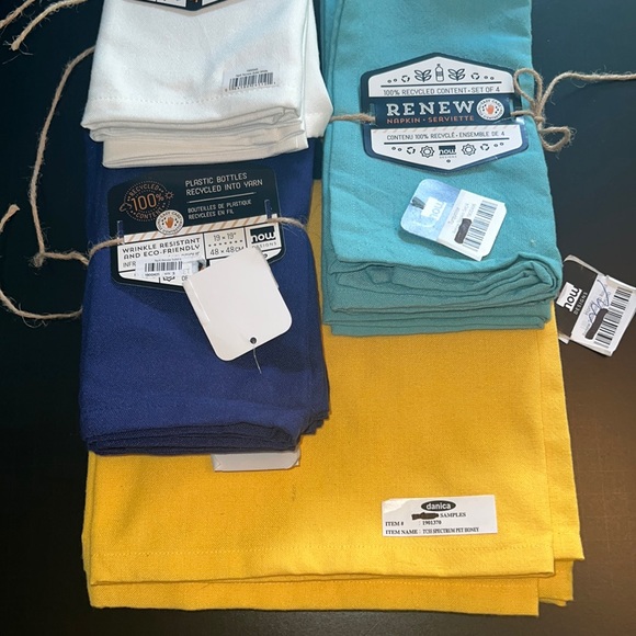 ECO-friendly/wrinkle resistant now DESIGNS 100% recycled content s/4 napkins-NWT - Picture 9 of 16